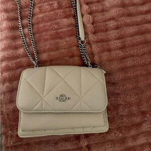Coach Ivory Quilted Crossbody Bag